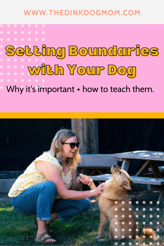 Pin for setting boundaries with your dog.