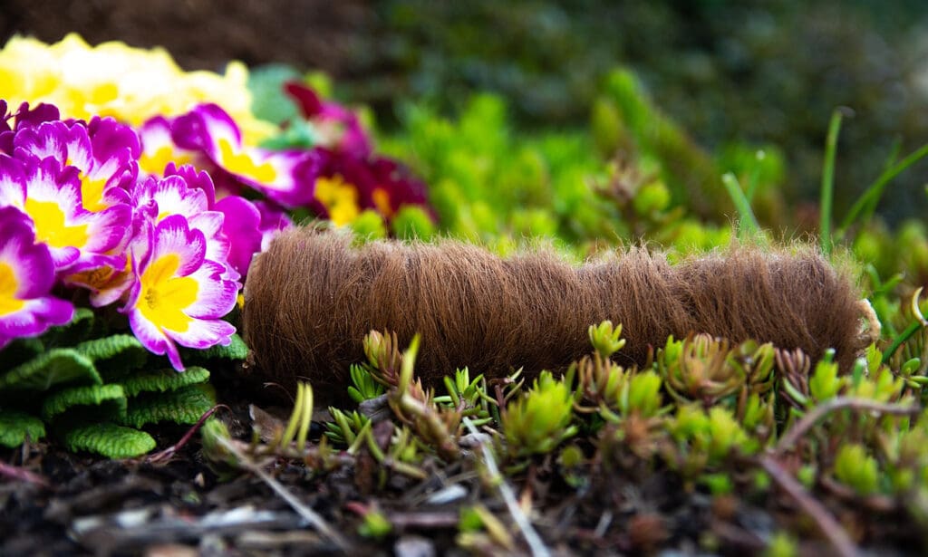 rolled cowhide with fur