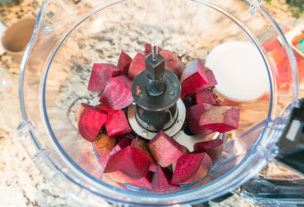 sliced beets for red velvet pupcakes