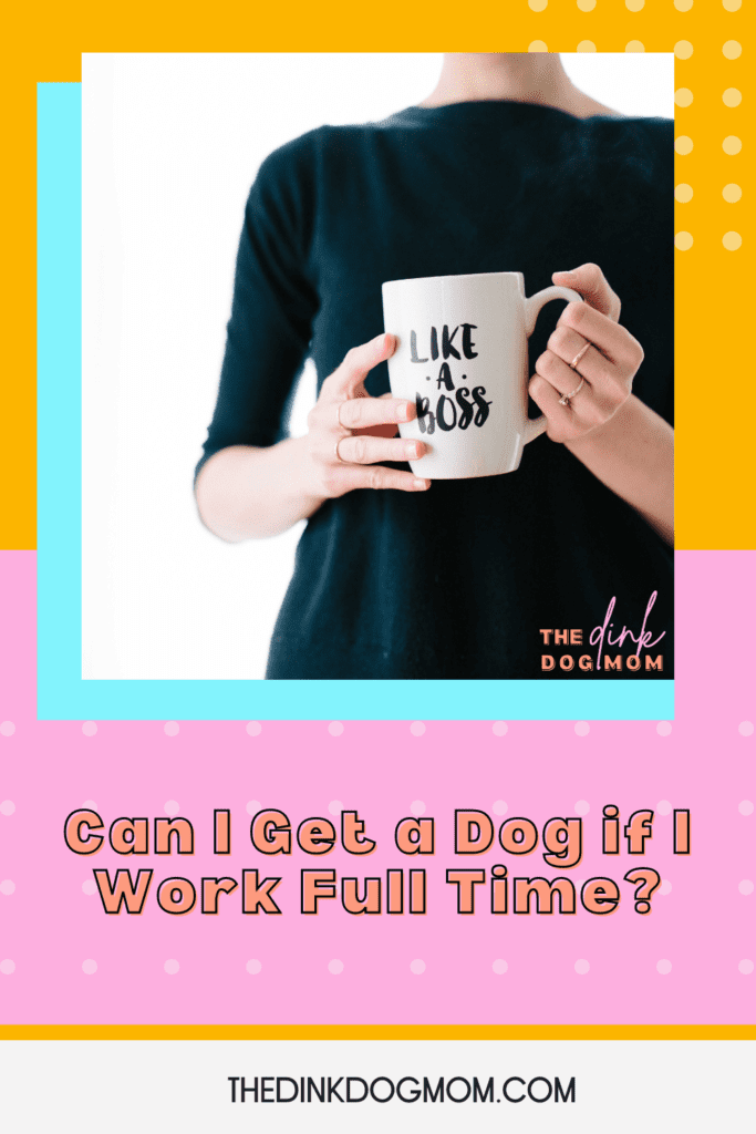owning a dog and working full time pin